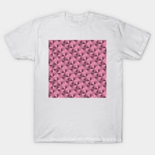 Geometric Triangle Pattern (Rose Gold) T-Shirt